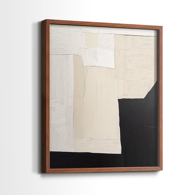 "ABSTRACT Series DCLVI" par J Paul, Noyer, H 21 po x l 17 po