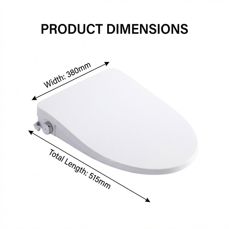 Multi-Functional Intelligent Toilet Seat with Side Knob, Instant Heating, Rear Wash & Lady Wash, Heated Seat, LED Display, Self-Cleaning Nozzle, Soft-Close Lid, Remote Control