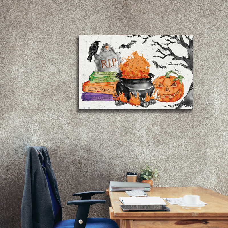 «Phantoms Of The Night I Color» par Anne Tavoletti, art mural sur toile, 40 po x 26 po, H 26 po x l 40 po x P 1,5 po