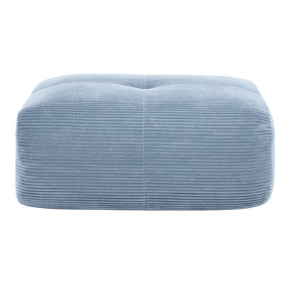De coin en velours côtelé bleu et bleu avec coussins, confort, installation rapide, assise antidérapante, tissu doux d'une hauteur de 17,74 po, aucun assemblage requis, conception de la base, profondeur de 37,24 po, largeur de 30,23 po, hauteur, 20,09 lb