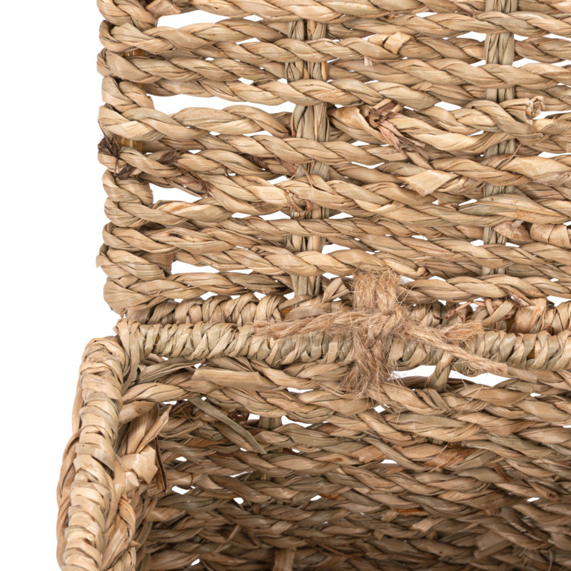 Hand-Woven Seagrass Box With 3 Sections