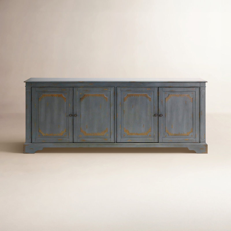 Daisetta 65'' Media Console, Gray, 32"H x 80"W x 16"D