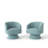 Murrow Velvet Swivel Barrel Chair(Set of 2)-522259620