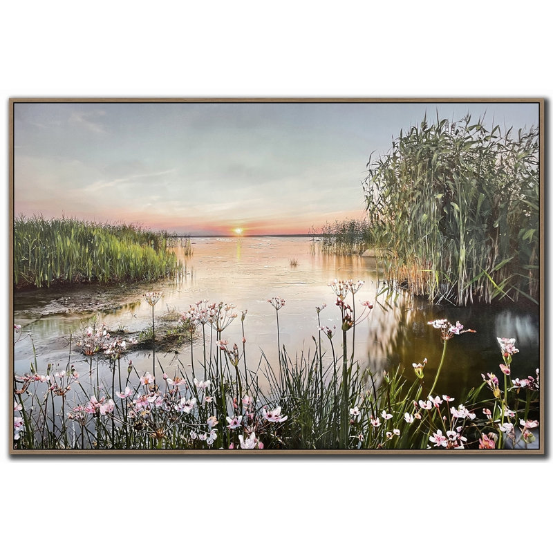 «Marshlands Sunset», art mural sur toile