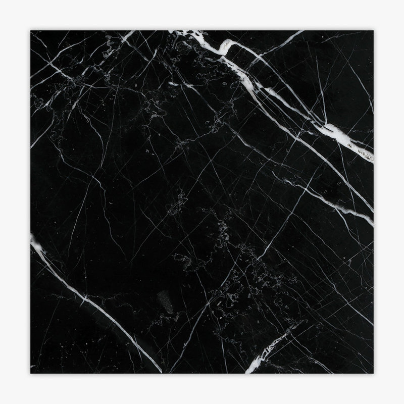 Nero Marquina Polished 24x24 Marble Tile