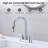 4 In. Centerset Double Handle High Arc Bathroom Sink Faucet With Pull Out Sprayer And Pop Up Drain-120286995
