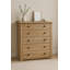 Somers Solid Wood 80 cm W Chest of 5 Drawers