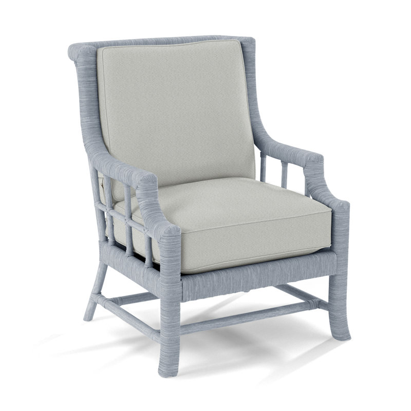 Fauteuil Lafayette, Verre de mer, Noir géométrique 0425-81