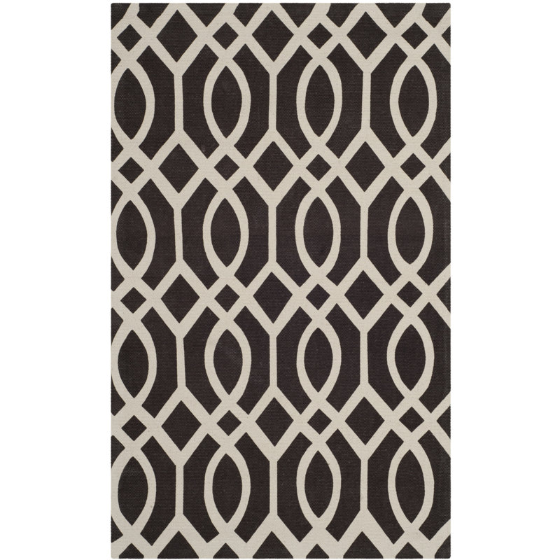 Holsworthy Cedar Brook Hand Loomed Cotton Geometric Rug, Rectangle 2'3" x 3'9"