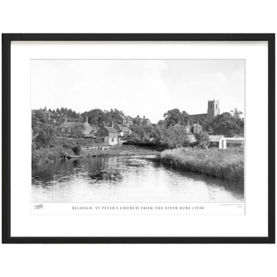 Belaugh, St Peter's Church From The River Bure C1930 by Francis Frith - Single Picture Frame Print