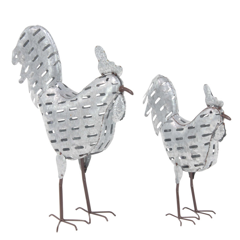 Ensemble de figurine 2 pièces campagne debout coq Demarest