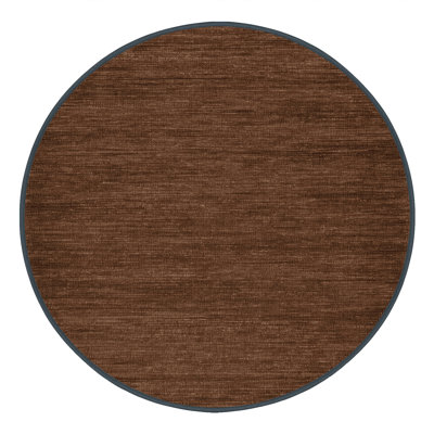 Machine Washable Solid Brown Area Rug