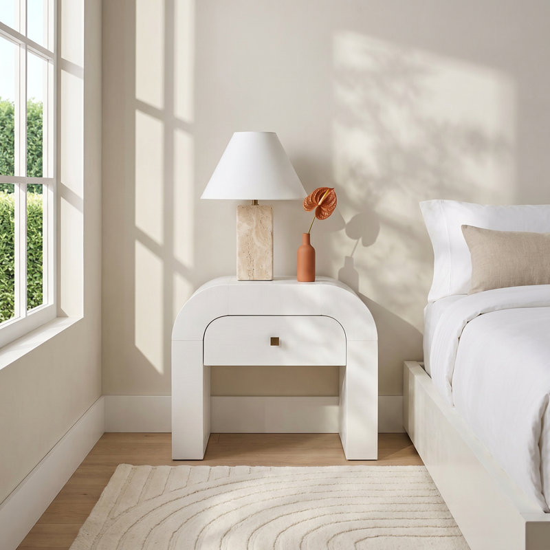 Baxley 26'' W Nightstand, White