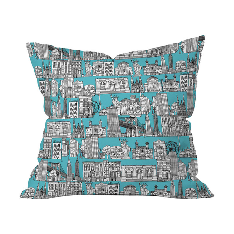 Coussin extérieur New York, 16 po x 16 po