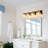 Modern Sphere Crackle Glass Vanity Light