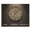 Horloge murale ronde transitionnelle brune de 20 po | Idée cadeau