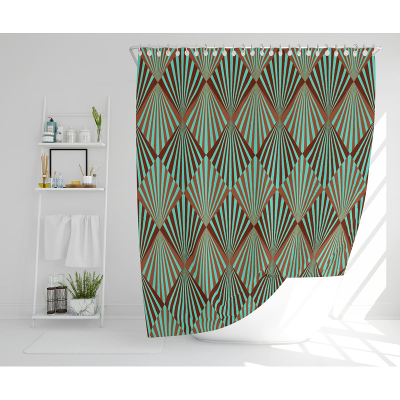 Kaylan Polyester Shower Curtain, 168cm H x 168cm W