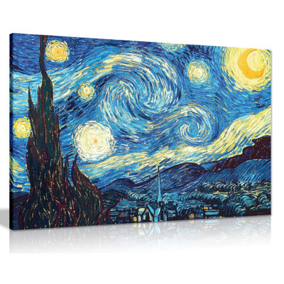 Starry Night by Vincent Van Gogh - 1 Piece Wrapped Canvas Painting