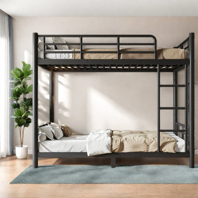 Lits simples convertibles en métal XL, peu encombrants, industriels modernes pour adolescents