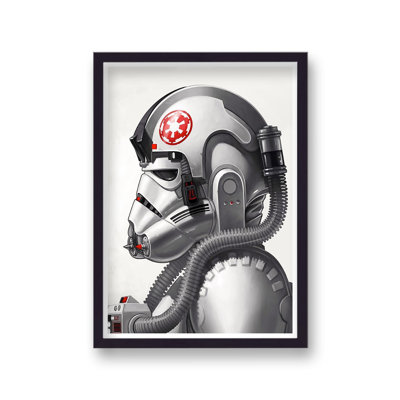 Imperial AT AT Driver Reimagined Movie Poster - Single Picture Frame Print