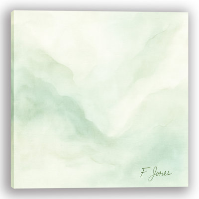 Whispering Greens - Art abstrait aquarelle