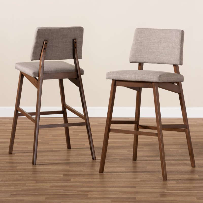 Brighouse 30.3" Bar Stool, Light Gray
