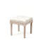 Tabouret d'appoint élégant, repose-pieds capitonné avec pieds sculptés, tabouret de meuble-lavabo, banc d'appoint de style classique