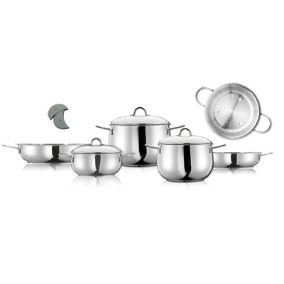 ARIMI Bella 9-Piece Italian Stainless Steel Cookware Set