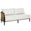 Havana 57" Wide Outdoor Loveseat with Cushions-69958847-63361412-62363212