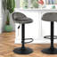 Vibeke Swivel Upholstered Adjustable Height Counter Stool with Metal Frame