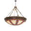 62" Wide Fleur-De-Lis Inverted Pendant