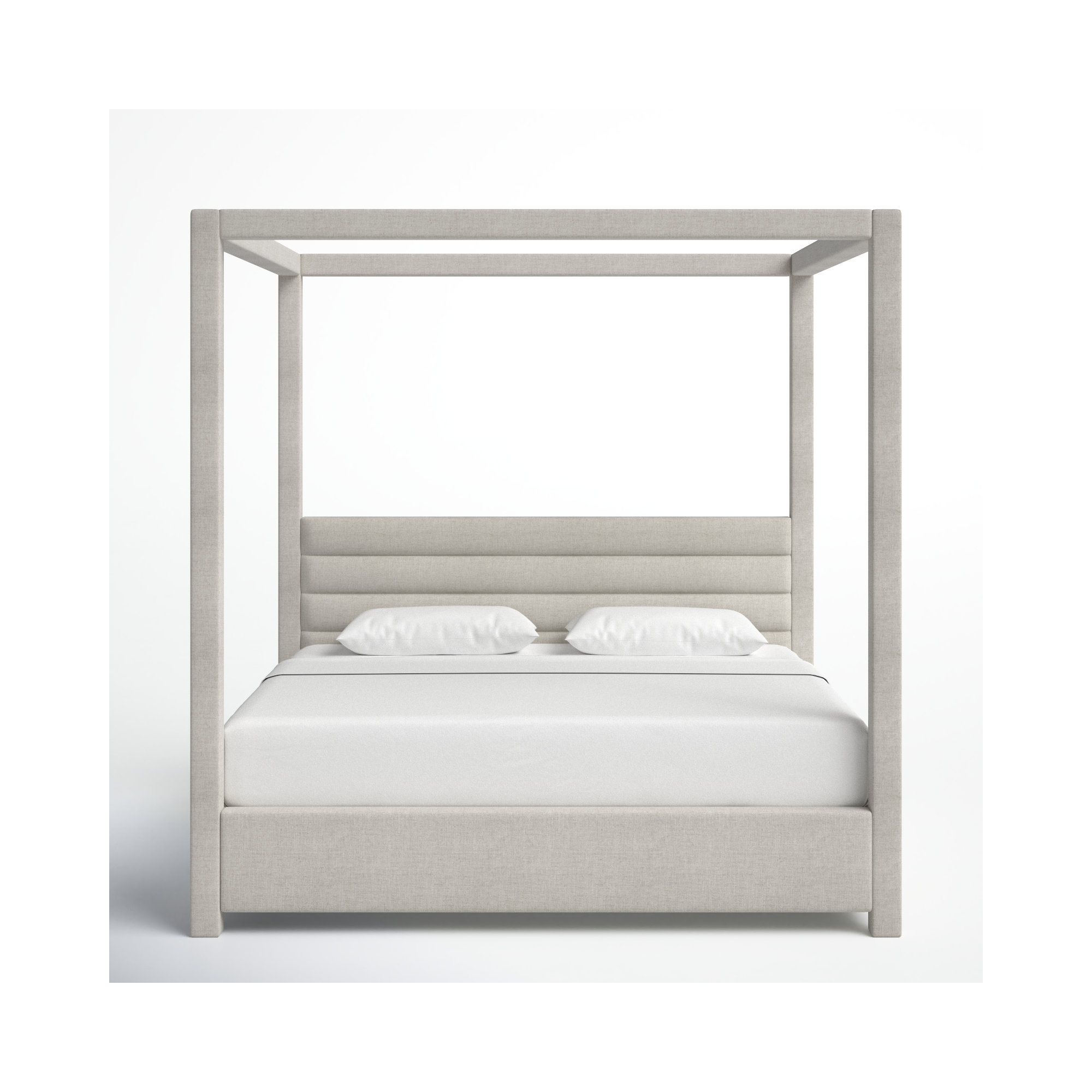 Herma Upholstered Canopy Bed, King