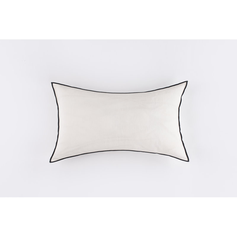 Teller Cotton Blend Sham - Standard, Standard, Ivory Asphalt