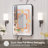 36"x24" Rectangle LED Bathroom Mirror, Metal Frame Vanity Mirror with Lights, Anti-fog, Dimmable&3 Colors Temperatures Adjustable, Memory Fuction-1360297889-1360297888