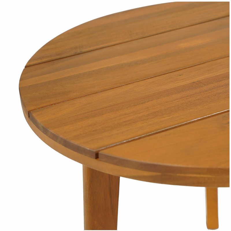Table d'appoint ronde en acacia