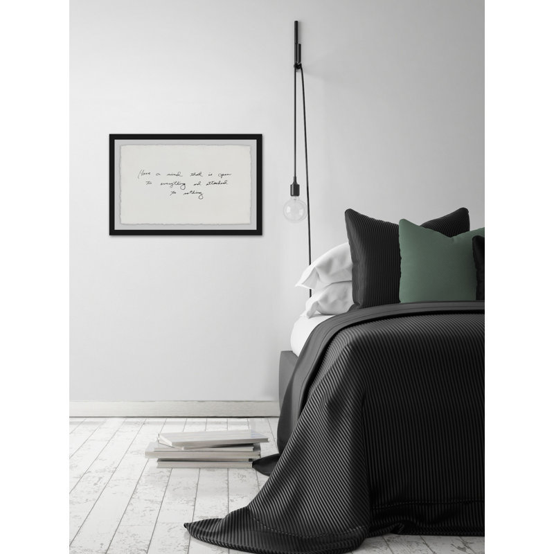Ballista Have a Mind That Is Open - Cadre photo, impression d'art textuel sur papier, H 8 po x l 12 po x P 1,5 po