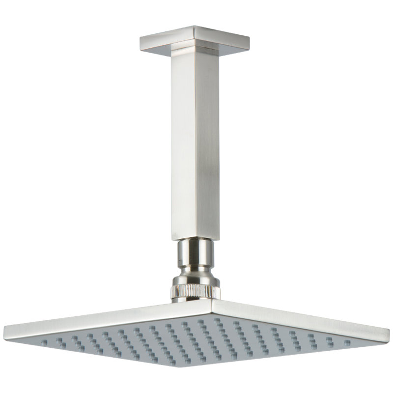 Rain Fixed Shower Head, Brushed Nickel