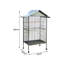 Maidenhead 160cm Iron Pointed Top Floor Bird Cage with Wheels