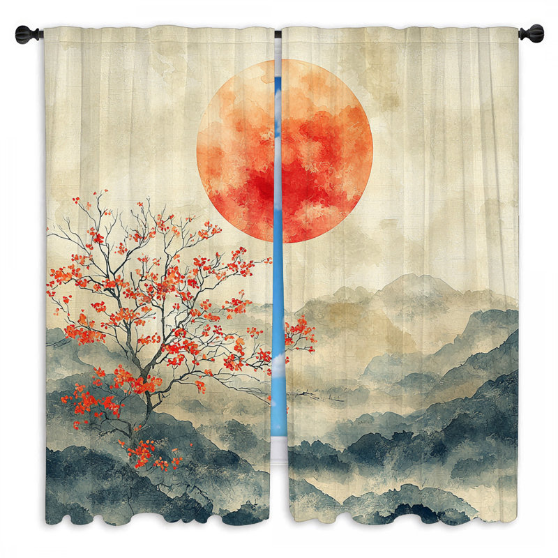 Rideaux Sunset, L 20 po x L 82 po