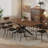 55.11-70.8 Inch Extendable( With Rotating Extension Leaves) Rectangle Dining Table For 6-8 People-1203677244