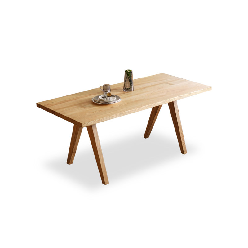 Table de salle à manger Burlywood, H 29,53 po x L 62,99 po x l 31,5 po