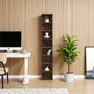 Modular 8-Tier Storage Cabinet Bookcase – Space-Saving Vertical Organizer