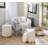 Callum Velvet Ottoman-204562203