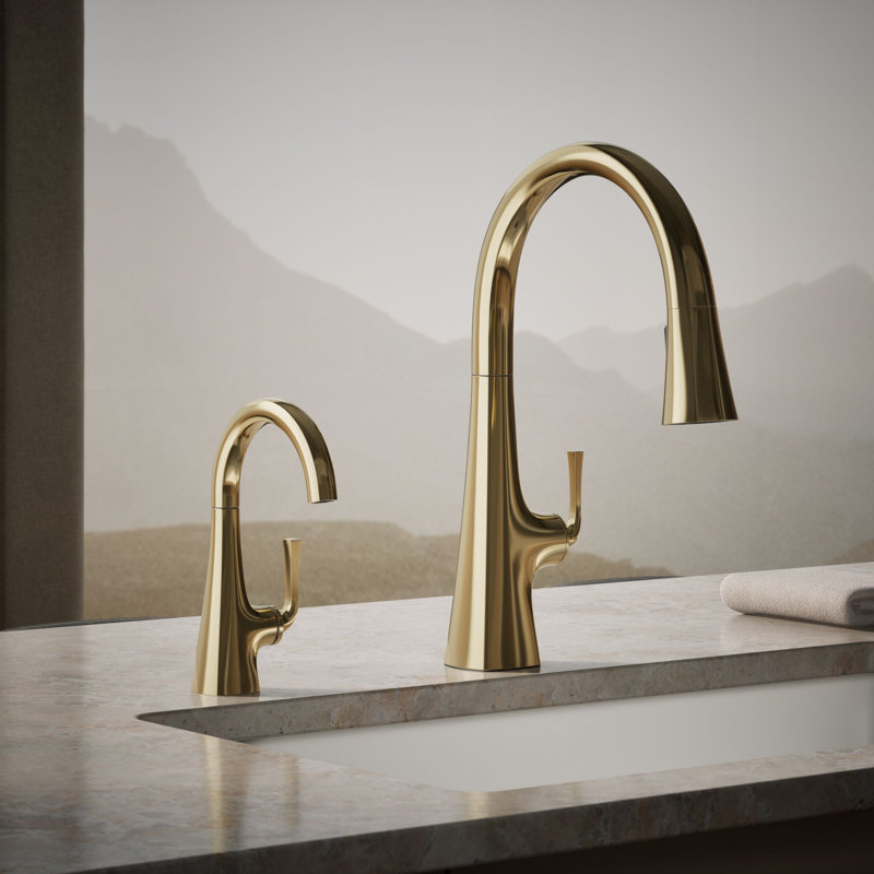 Graze Beverage Faucet, Gold