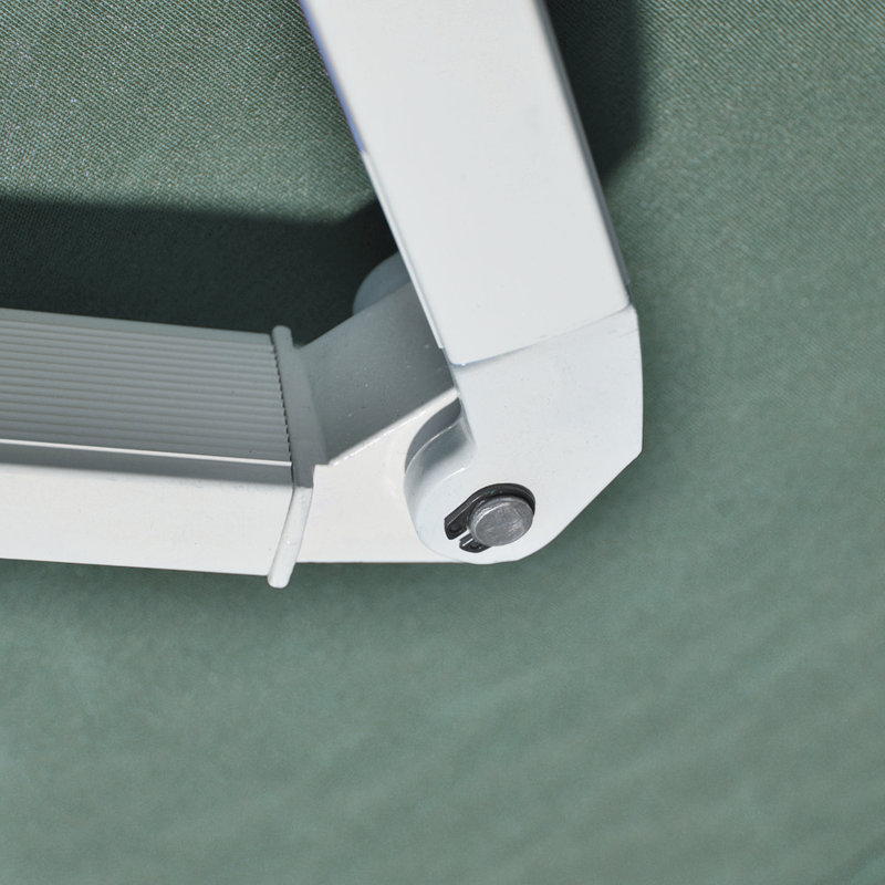 Dakota Fields 2.5cm W x 2cm D Polyester Cover Retractable Window Awning, Green