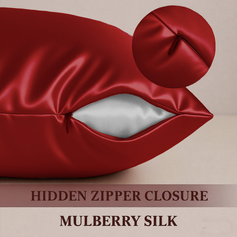 HOUSEWIFE PILLOWCASE SILK, Red