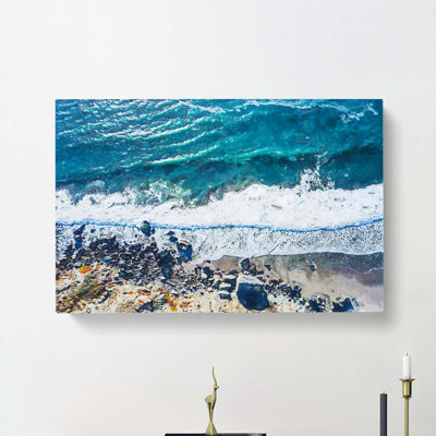 Stinson Beach In San Francisco In Abstract - Wrapped Canvas Print