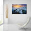 Art mural en verre Highland Dunes «Cascading Sunrise» par Rick Berk-1761848260