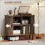 Armoire à café Nordic avec portes à lattes et pieds en métal Nordic