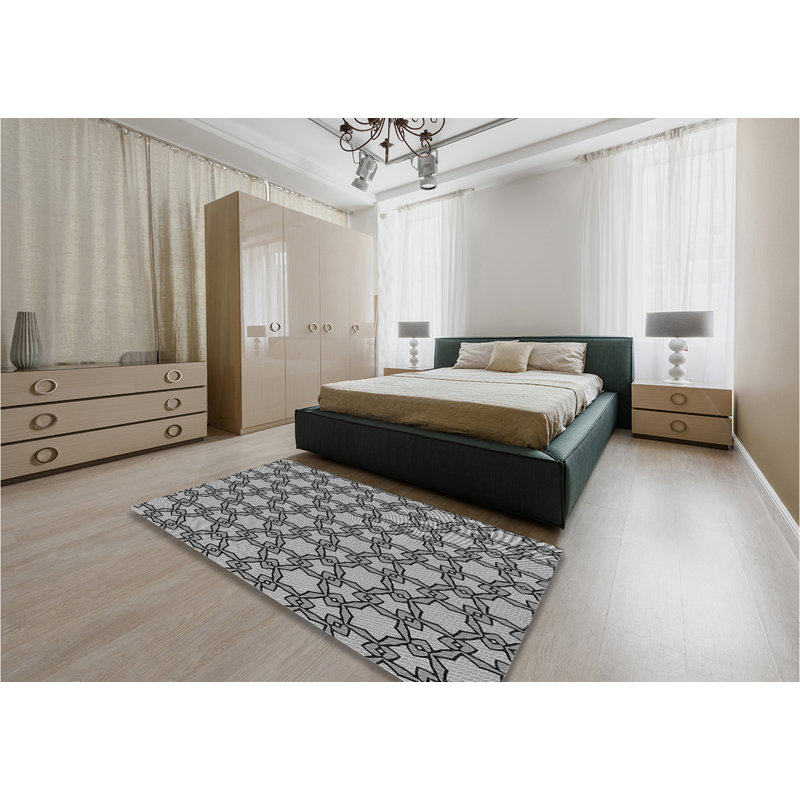 Geometric Indoor Rug, Rectangle 6' x 9'
